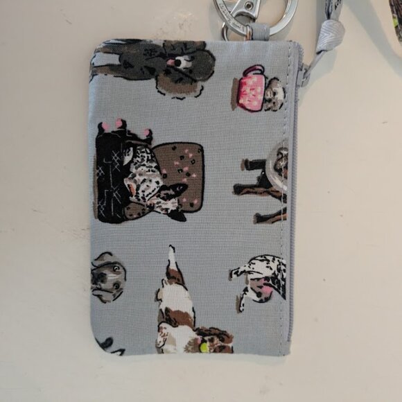 Vera Bradley Best in Show Zip ID Pouch with Breakaway Lanyard - Picture 4 of 6